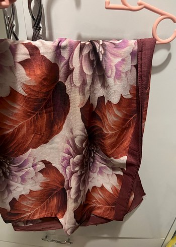 Bordo Bohem Tarz Kadın Şal - Görsel 3