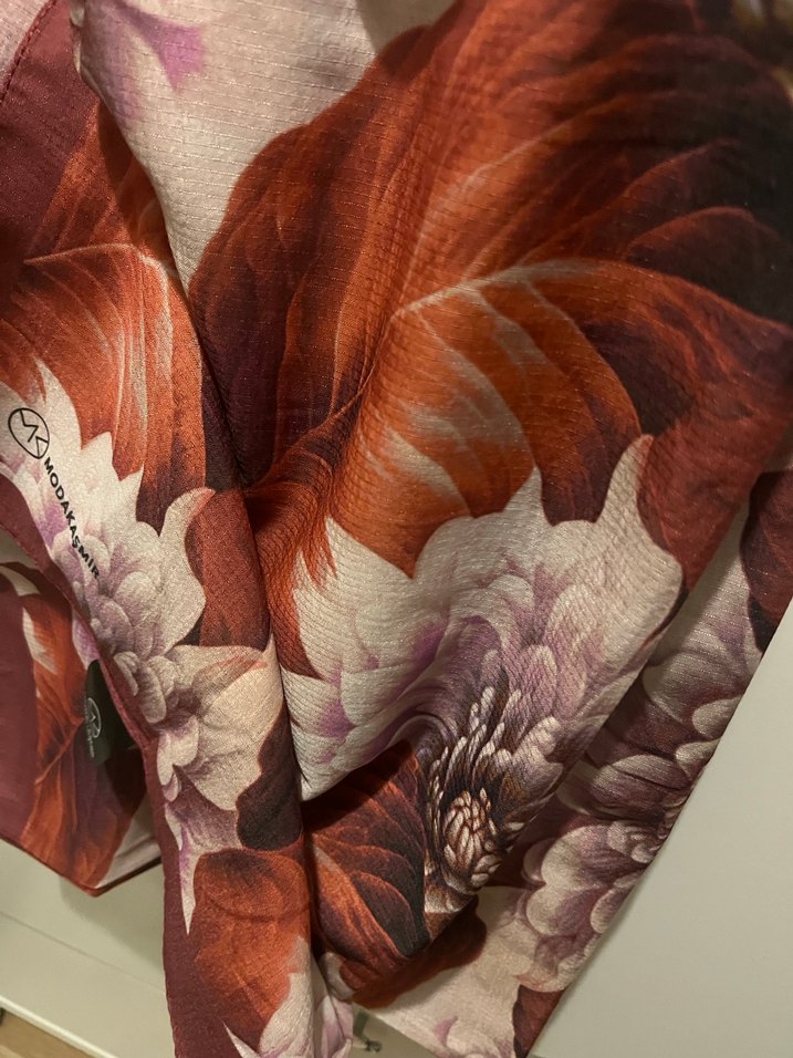 Bordo Bohem Tarz Kadın Şal - Görsel 4