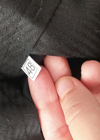 46 Beden Erkek Siyah 48 beden kumas pantolon sıfır ürün