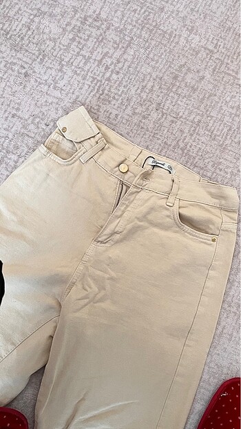 36 Beden camel Renk Kot pantolon