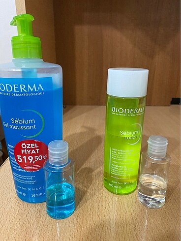 Bioderma sebium yüz yıkama jeli ve tonik