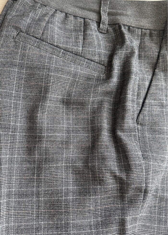 Yünlü kadın kumaş pantolon - Görsel 4