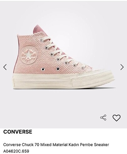 Converse pembe converse