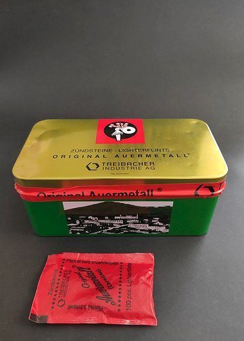 Orijinal Auer Metall Kırmızı Çakmak Taşları - Görsel 2