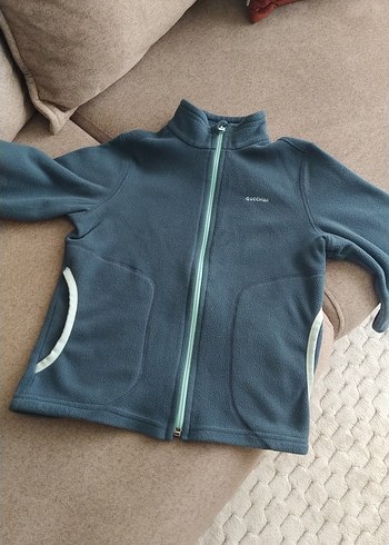 Gri Fermuarlı Erkek Polar Sweatshirt
