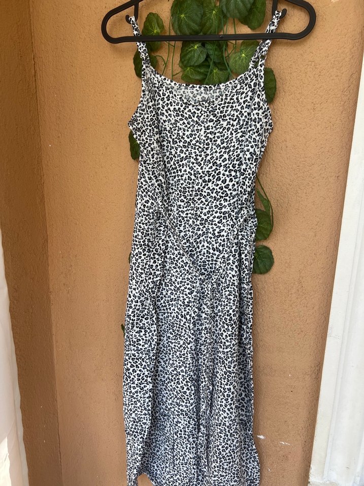 Leopar desenli elbise - Görsel 2