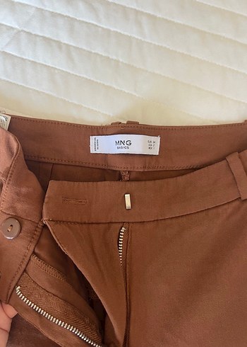 Kadın Kahverengi Midi Kumaş Pantolon - Görsel 2