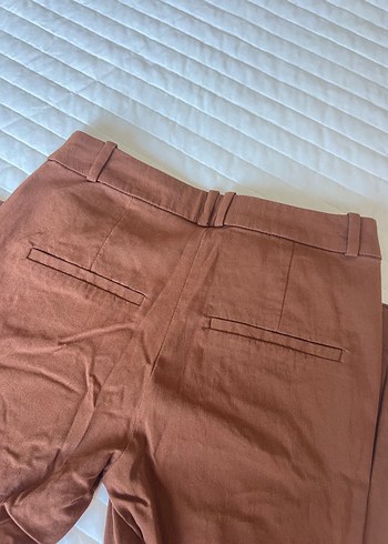 Kadın Kahverengi Midi Kumaş Pantolon - Görsel 3