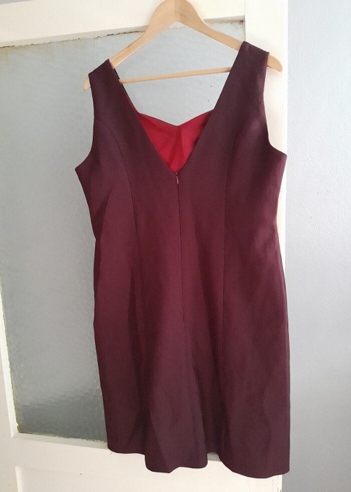 Mürdüm renk abiye  - Görsel 3