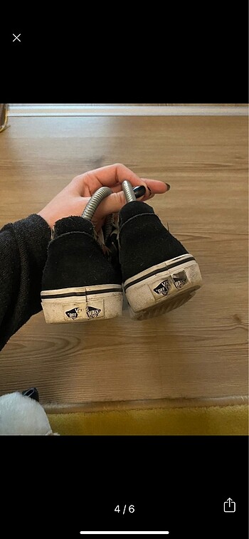 37 Beden siyah Renk Çiçekli siyah vans oldschool