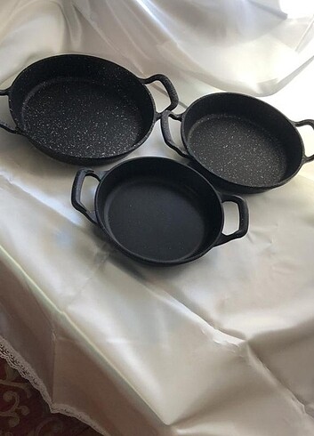 Granit kaplama alüminyum döküm sahan set