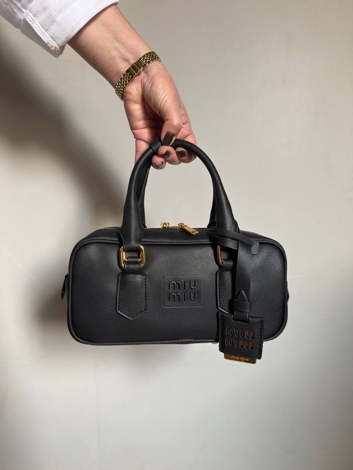 MIU MIU Arcadie leather top-handle bag - Görsel 5