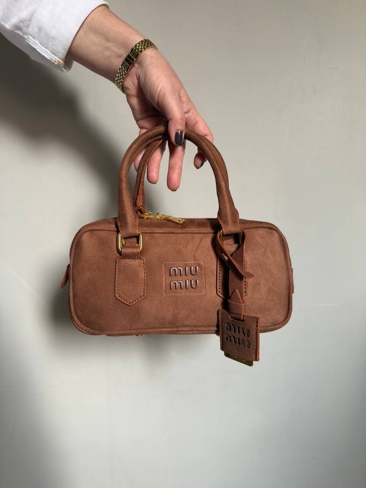 MIU MIU Arcadie leather top-handle bag - Görsel 4