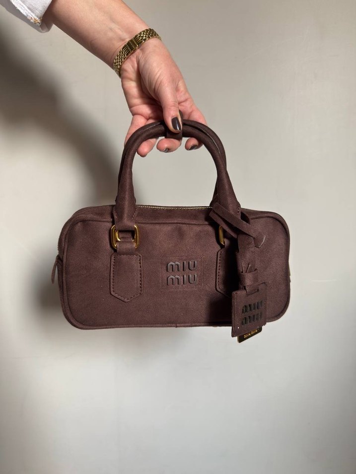 MIU MIU Arcadie leather top-handle bag - Görsel 5