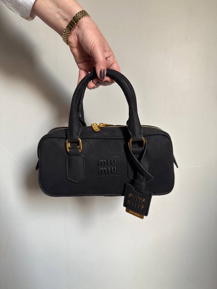 MIU MIU Arcadie leather top-handle bag - Görsel 2