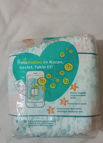 4 Beden: 7-18 kg Beden Prima 4 numara Bebek bezi