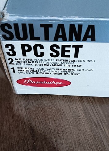 Beden Paşabahçe 3 lu tabak 
