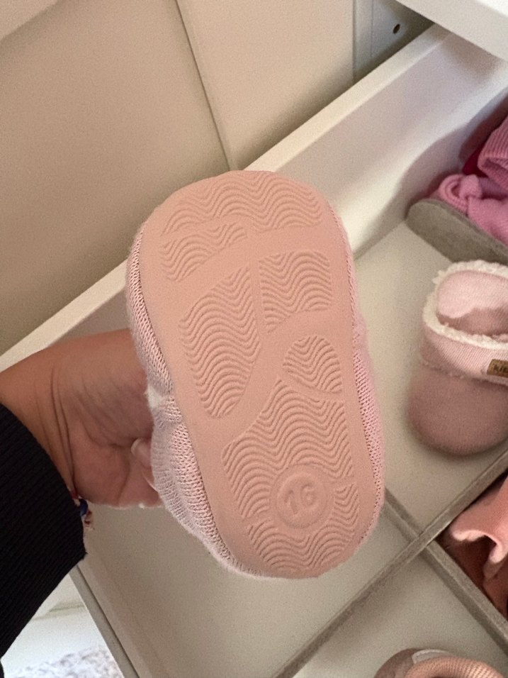 Kitikate Kız Çocuk Pembe Örgü Sıcak Ev Terliği - Görsel 2