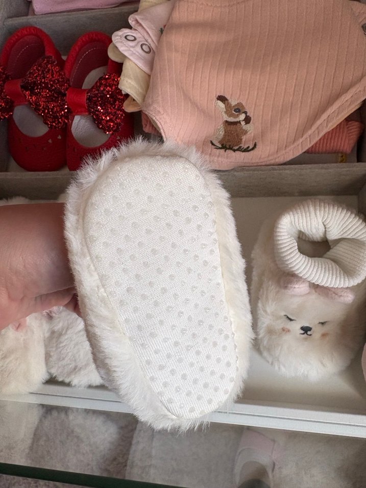 Lcw Kız Çocuk Beyaz Kürklü Sıcak Ev Terliği - Görsel 2
