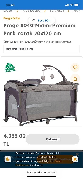 PREGO park yatak