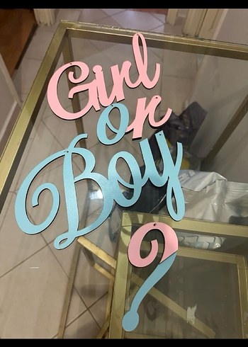 Pembe Mavi Cinsiyet Belirleme Süsleri - Görsel 2