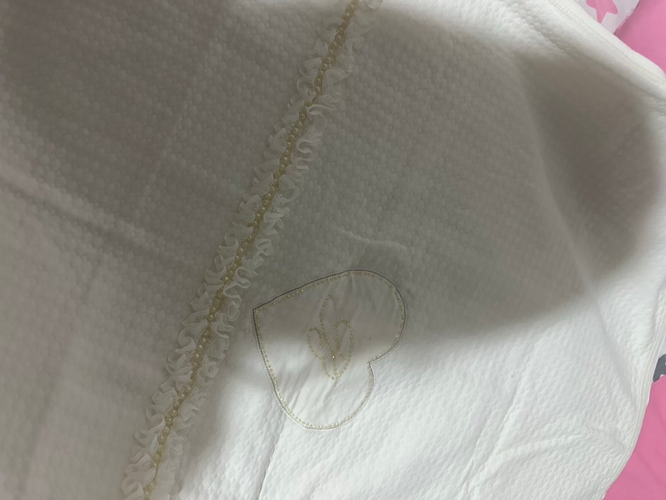 Nakışlı Beyaz Bebek Uyku Aksesuarı - Görsel 2