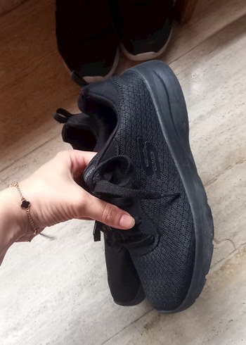 Skechers Siyah Bağcıklı Kadın Spor Ayakkabı - Görsel 3