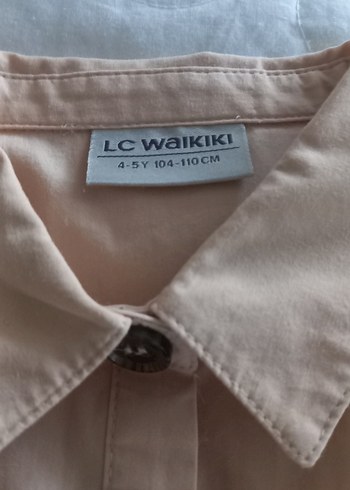 Bej Düğmeli Kısa Kollu Kız Elbisesi - Görsel 2