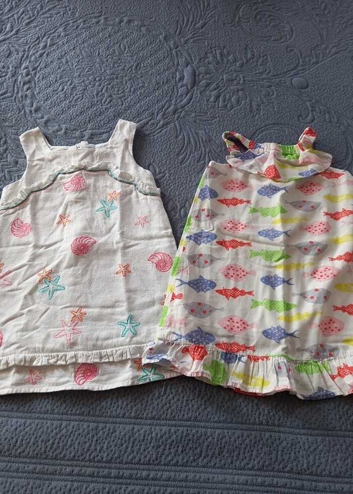 BG Elbise cift elbise cok cici keten viskon pamuk astarli - Görsel 3