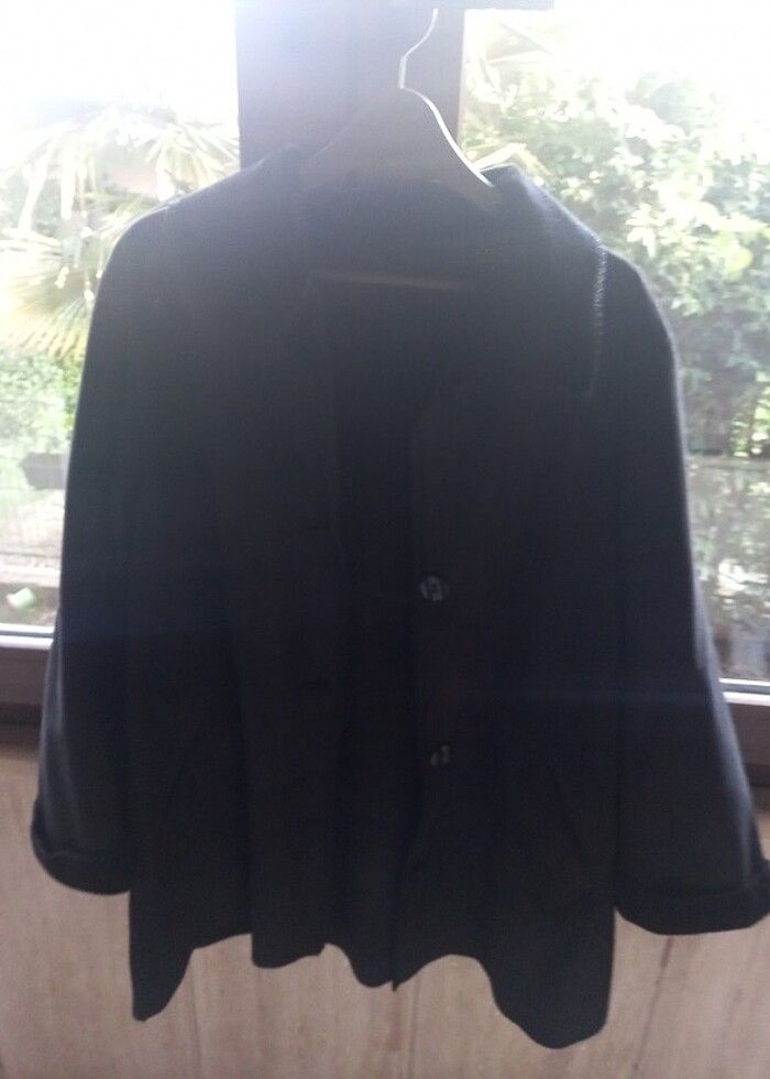 Süet deri ici kürklü kaban - Görsel 5