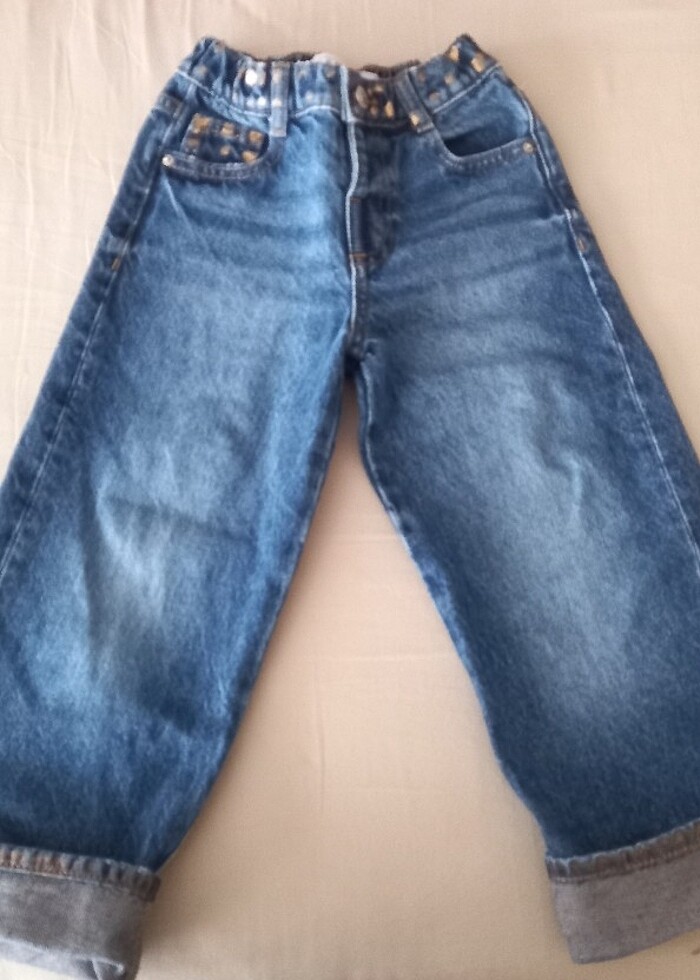 Zara denim kot pantalon - Görsel 3