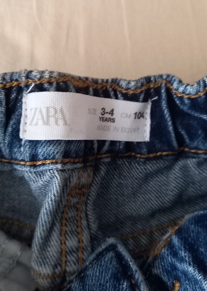 Zara denim kot pantalon - Görsel 5
