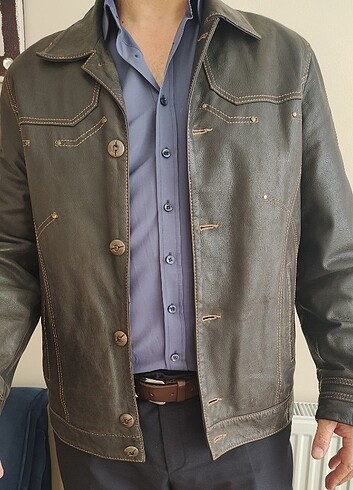 xl Beden Hakiki dana deri ceket