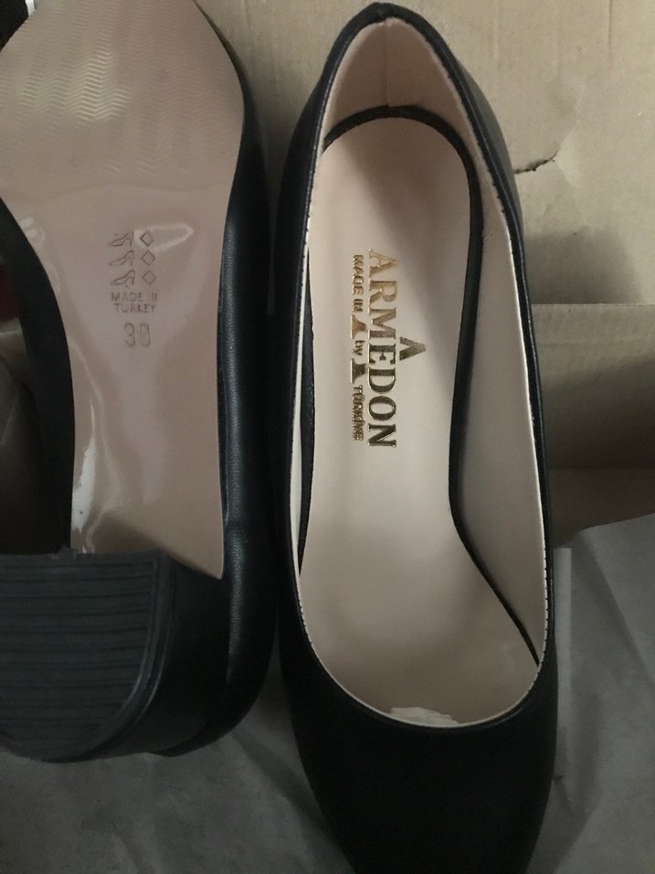 Siyah Stiletto Topuklu Kadın Ayakkabı 5 cm. - Görsel 2