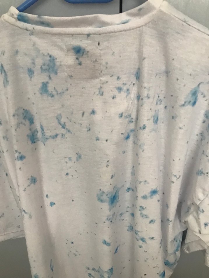 Erkek Mavi Baskılı Tişört - Görsel 2