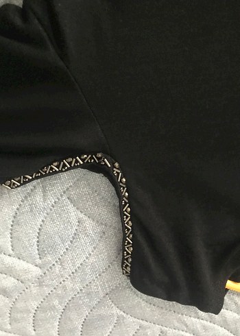 DeFacto Zincir Detaylı SiyahKadın Bluz - Görsel 4