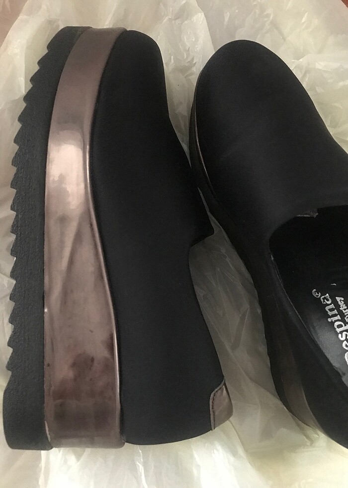 Siyah Dolgu Ayakkabı - Görsel 4