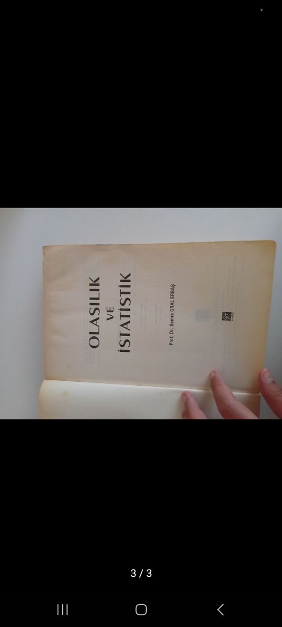 Olasılık ve İstatistik Ders Kitabı - Görsel 2