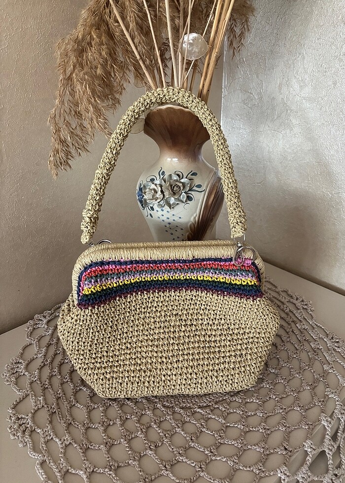 El örgüsü kol çantası - Görsel 3