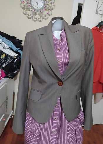 Düğmeli Kadın Blazer Ceket