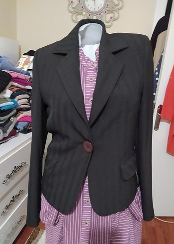Düğmeli Kadın Blazer Ceket