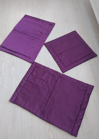 Mor İşlemeli Yatak Örtüsü - Görsel 7