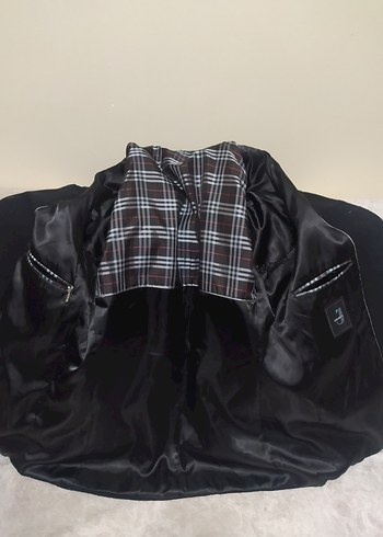 Düğmeli Siyah Erkek Midi Kaban - Görsel 5