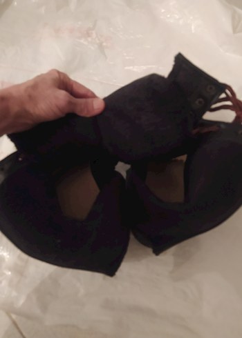 Siyah Bağcıklı Stiletto Topuk Bot - Görsel 5