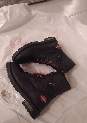 Siyah Bağcıklı Stiletto Topuk Bot - Görsel 4