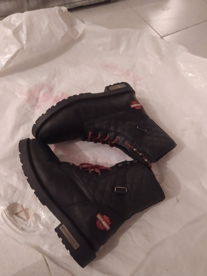 Siyah Bağcıklı Stiletto Topuk Bot - Görsel 4