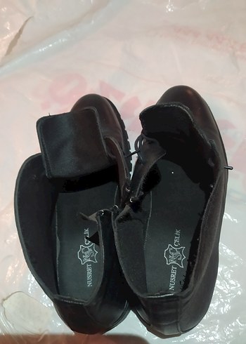 Minimalist Siyah Deri Erkek Bot - Görsel 7