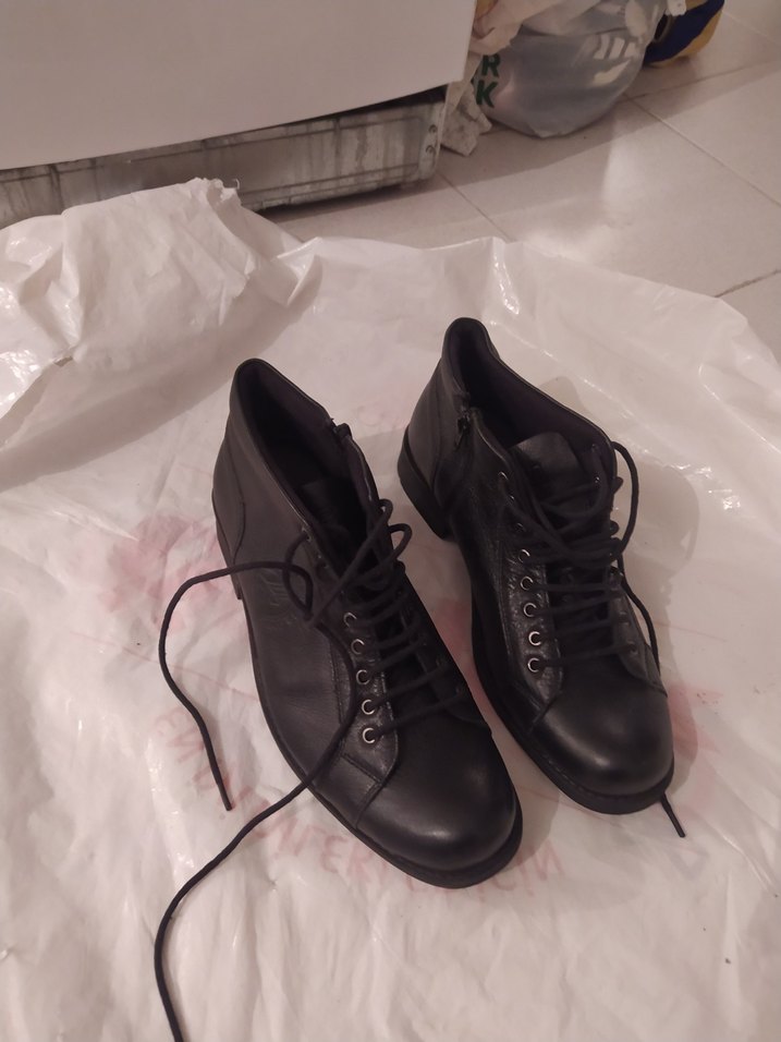 Siyah Erkek Gotik Kauçuk Botlar - Görsel 2