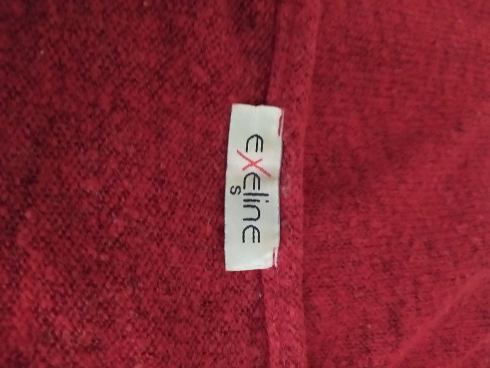 Kırmızı V Yaka Triko Elbisesi - Görsel 4