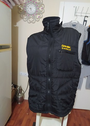 Siyah Fermuarlı Erkek Yelek - Görsel 6